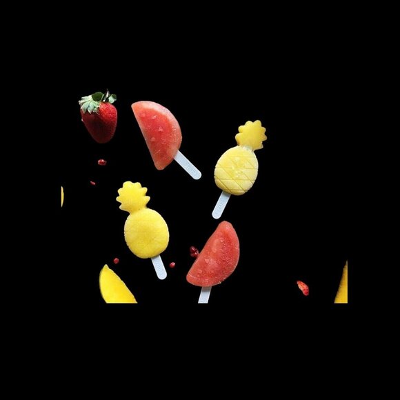 Lekue Tropical Fruit Ice Cream Molds Set of 8 -Colorful & Fun Treats! New In Box - Picture 4 of 7